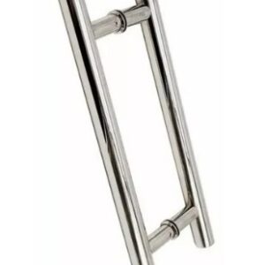 Puxador Inox 304 Polido H Redondo 100x80cm Diâmetro 32mm